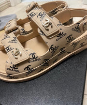 Tan Chanel Sandals - Kelita's Kloset