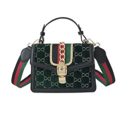 Velvet "Gucci" Inspired Handbag - Kelita's Kloset