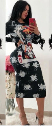 Poker Face Bandage Dress - Kelita's Kloset